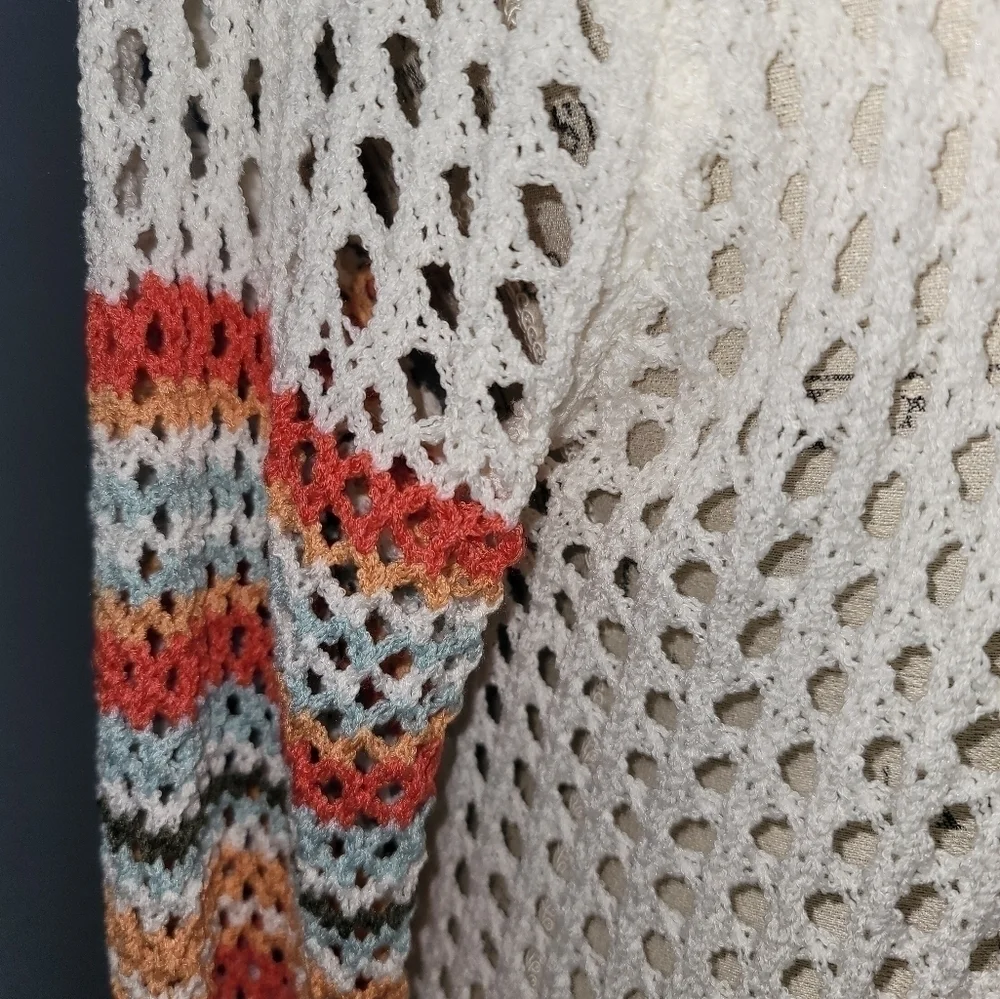 CROCHET Long Sleeve Sweater Duster